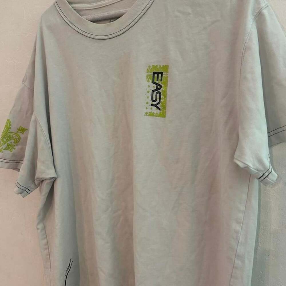 Nike KD Easy Money T-Shirt Size L White Green Loose Fit